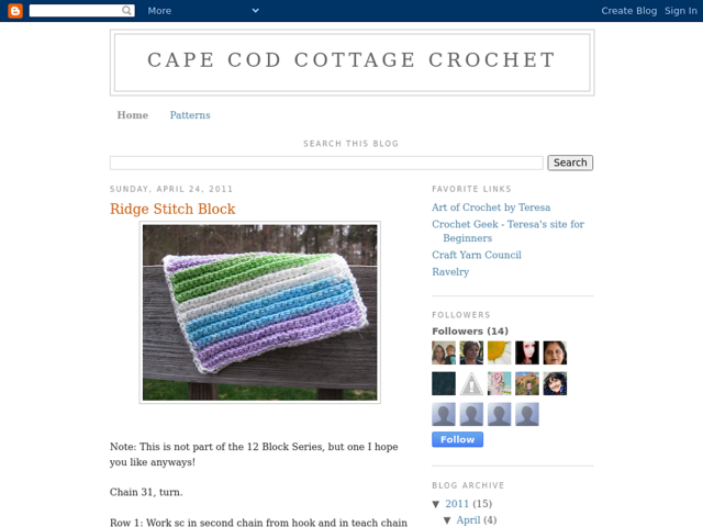 Ravelry: Cape Cod Cottage Crochet - patterns